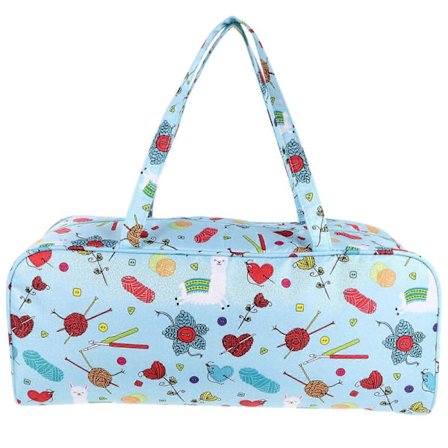 Oxford Stoff Garnvesker Strikkepinner Organizer Super Stor Garnveske