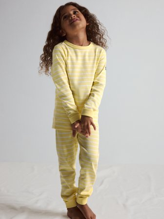 Polarn O. Pyret - Long-sleeved top striped - 98 - Childrenswear - yellow