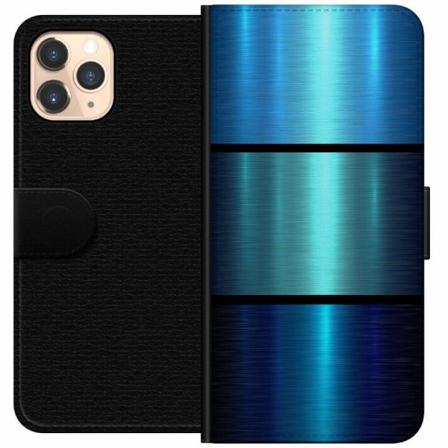 Apple Iphone 11 Pro Plånboksfodral Blue Metallic Stripes