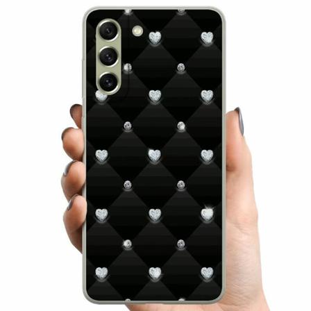 Samsung Galaxy S21 Fe 5g Tpu Mobilskal Bling Heart