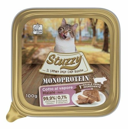 Stuzzy Monoprotein Maiale Cibo Umido Gatti Adulti Vaschetta 100g