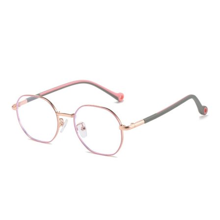 Lasten anti-siniset vaaleat lasit pyöreät silmälasit 4 4