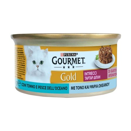 Purina Gourmet Gold Intrecci Di Tonno E Pesce Dell'Oceano Per