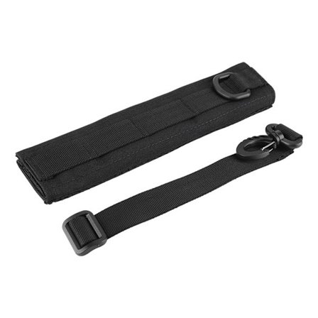 Yleismallinen ulkokäyttöön tarkoitettu Molle-kuulokkeiden pääpanta, musta