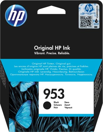 HP 953 svart original bläckpatron, 725184104060