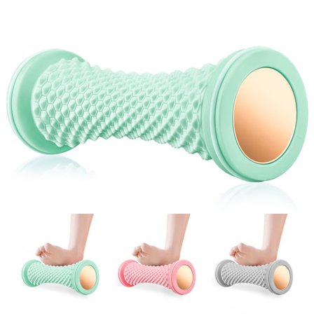 Plantar Fasciit Massager, Fotmassage Rulle, Uppgraderad Fotmassager för Plantar Fasciit Återhämtning och Spända Muskler Avslappning (Grön)