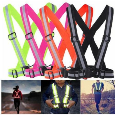 Reflekterande sele Reflekterande väst med reflekterande - Praktisk &