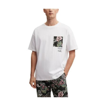 Denham, T-shirt Wit, Heren, Maat:M