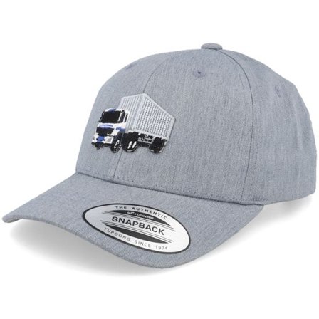 Kiddo Cap - Grå adjustable Keps - Truck Container Heather Grey Adjustable @ Hatstore