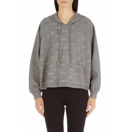 Liu Jo, Hoodies Grijs, Dames, Maat:M