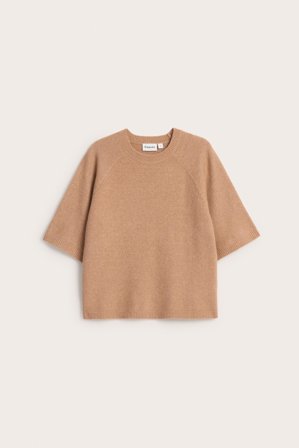Kappahl | Oversized strikket t-skjorte | Korall