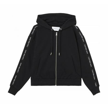 Calvin Klein Zip-throughs , Zwart , Dames , Maat: L Hoodies & Sweatvesten
