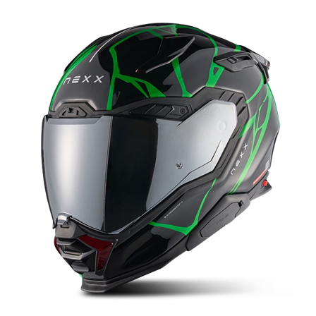 Integrální Helma Nexx X.WST3 B-Side Černá/Zelená S