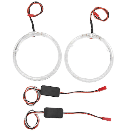 Bil LED Angel Eyes Lysguide 95mm/3.7in Lilla Belysning 9?36V for Frontlykter DRL Blinklys