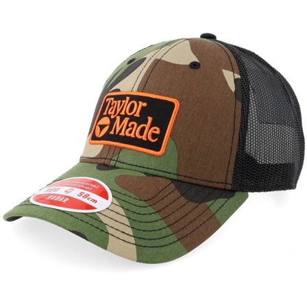 Taylor Made - Svart trucker Keps - TM26 Ls Radar Green Camo-Black Trucker @ Hatstore
