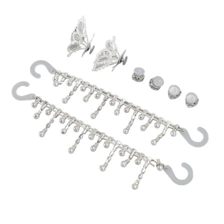 (pow yeah!) 8 stk. Skosmykker Sæt Sommerfugl Spænde Hjerte Spænde Rundt Spænde Skosmykke Kæde Dekoration til Skodekorations Tilbehør