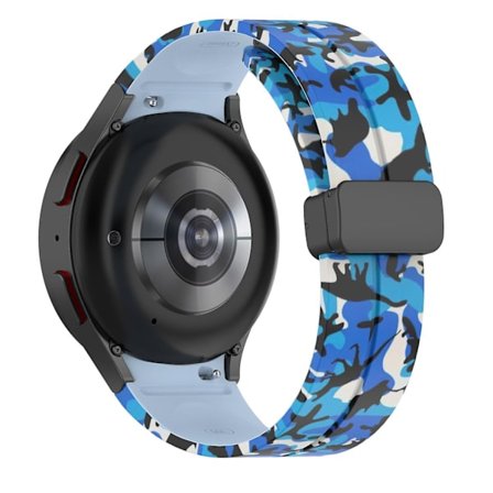 Kamosilikon armband för Samsung Galaxy Watch 5 Pro 45mm/Watch 4/5 40/44mm/Watch4 Classic 42/46mm