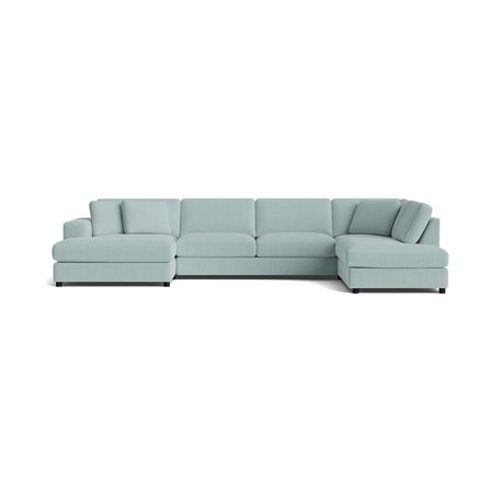 Oasis U-sofa, venstrevendt - Lincoln Pastel Blå - 360x213x79 - Sofa, u-sofa