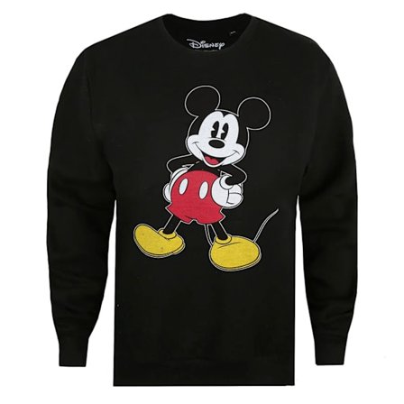 Disney Dam/Kvinnor Mickey Mouse Sweatshirt XL Svart