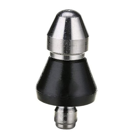 Trådtrykspudserdysesæt Connect Aftapningsdyse Bærbar Industriel Kloakrør Affald Støv Rengøring Uddybning (1 stk, Sort)