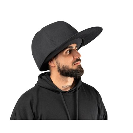 JumboCaps - Black fitted Czapka Z Daszkiem - Oversized Black Fitted @ Hatstore