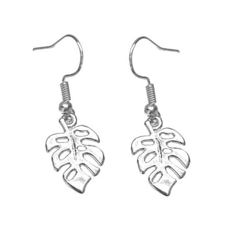 Earrings - Monstera - Silver