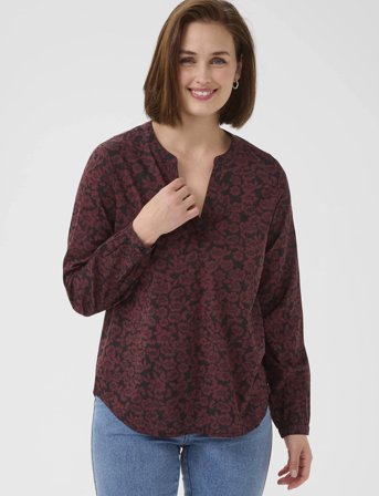 Kaffe Kabeathe Blouse - Brown - 46