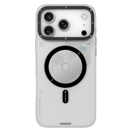 YOUNGKIT Kompatibel til iPhone 17 Pro Max Magnetisk Etui Unikt Diskdesign TPU + PC Telefon Bagcover