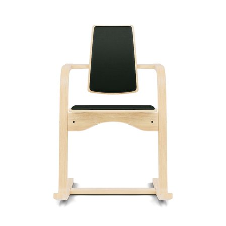 Varier Furniture Actulum - Green Leather - Natural base