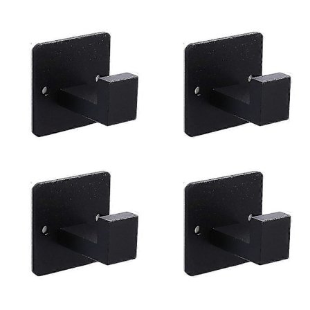 4 kpl Pyyhekoukkuja, takkikoukku, kylpytakki Vaatteet Neliö Koukku Ripustin Seinäkoukku Pidike Kylpyhuoneeseen