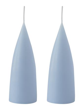 Hand Dipped C -Shaped Candles, 2 Pack Home Decoration Candles Block Candles Blå Kunstindustrien