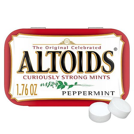Altoids klassiska pepparmintandpastiller i plåtburk, 1.76 oz