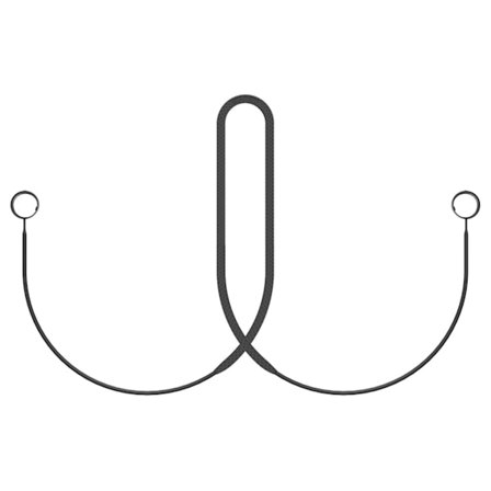 Hörlursband Nackrem Sladd Anti-förlorad Hörlurssnöre Kabel Lanyard för LIVE 300 TWS-True Trådlös Hörsnäcka