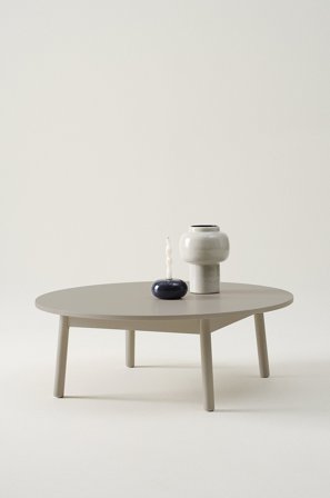 Jotex - Salongbord ø 100 Cm Greige - KINNA - Kjøp Sofabord hos Jotex