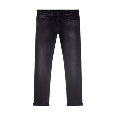Dondup, Denim George Skinny Jeans Zwart, Heren, Maat:W33,stretch
