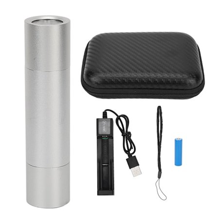 Röd Blå LED Terapi Ficklampa Minska Smärta Bärbar 475nm 620nm 660nm 850nm 940nm LED Infraröd Terapi Penna Silver