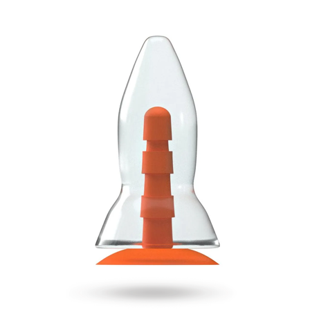 Dinoo Primal Anky Clear 21 cm - Vuxen.se - Stor butt plugg, stor dildo