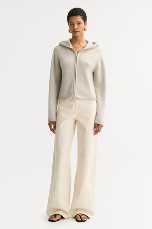 Soft Goat - Chunky hoodie - M - Chalk