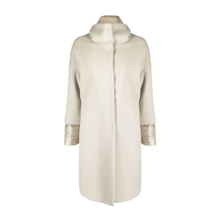 Herno, Single-Breasted Coats Beige, Dames, Maat:L