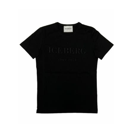 Iceberg, T-shirt F014-6301 Zwart, Heren, Maat:S