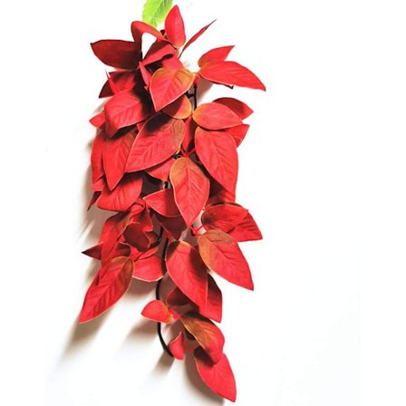 Akvarium Konstgjord Vattengräs Växt Hängande Blad Vinranka Rattan Fisk Tank Dekor Akvarium Dekor Plast Växter A