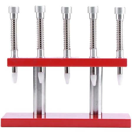 5 Hoder Se Klokke Justering Hånd Presser Justering Sett Profesjonell Klokke Reparasjonsverktøy for Urmaker Urmakeri Kit