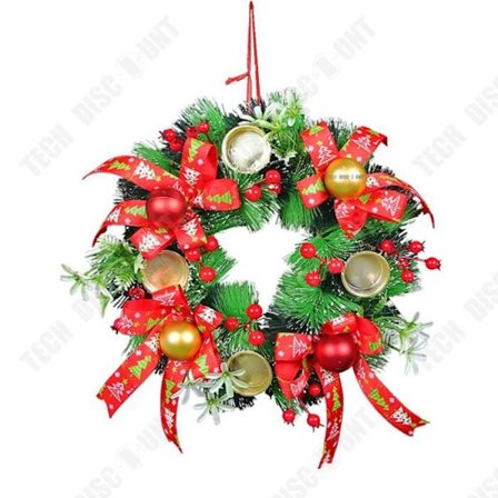 Joulukranssi - TD - 30x30CM - Ekologinen PVC - Design-joulupyyhe - Sisustuskoriste