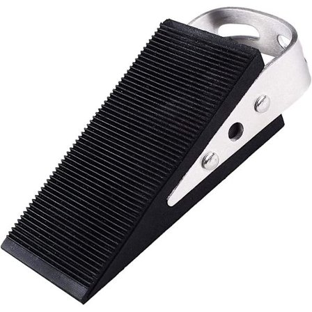 Dørstopper Gummi Skridsikker Heavy Duty Dørkile, Sort Crday Gave