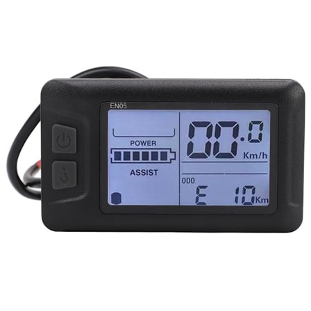 Elektrisk cykel LCD-display meter ABS 36V 48V Universal kontrolpanel til 22,2 mm styr