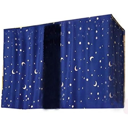 Køyeseng Personvern Gardin Mørkleggingsstoff Panel for Øvre eller Nedre Enkeltseng Hjemme College Hybel Jente og Gutt Studenter, 1.5m x 2 m (3 Panel)
