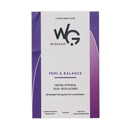 WiseGum Femi & Balance 30 stk, Helse & Madvarer, Vitaminer, B-vitamin