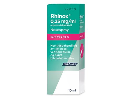 Rhinox Nesespray 0,25mg/ml, 10 ml