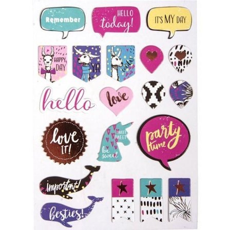 Klistermärken - Rayher - Sommarmix - 71 st - Kartong - Blandad - Färgglad