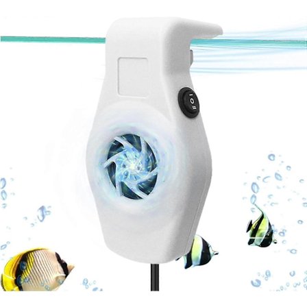 Akvariumkjøler, fisketank kjølevifte system lavt støynivå kjølevifte akvarium mini akvariumkjøler